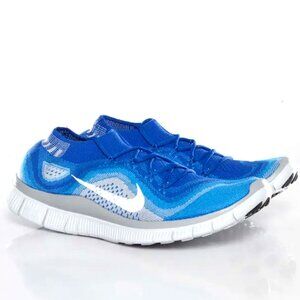 New NIKE Free Flyknit 5.0 Men’s 9.5 US Game Royal/ White-Blue Glow 615805-414